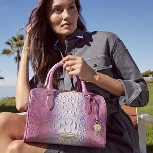 NWT🫦 BRAHMIN Sundial Collection Stacey Multi Top Zip Satchel Bag